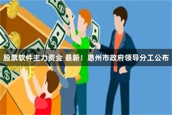 股票软件主力资金 最新！惠州市政府领导分工公布