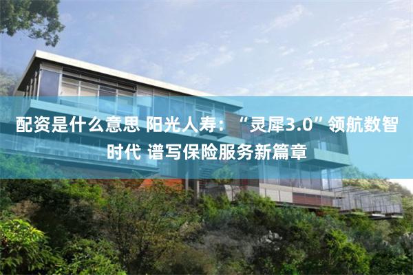配资是什么意思 阳光人寿：“灵犀3.0”领航数智时代 谱写保险服务新篇章