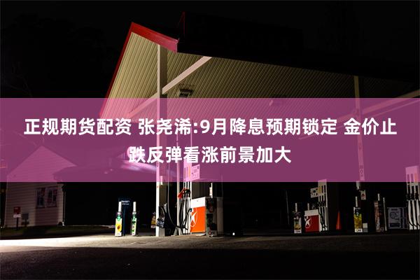 正规期货配资 张尧浠:9月降息预期锁定 金价止跌反弹看涨前景加大